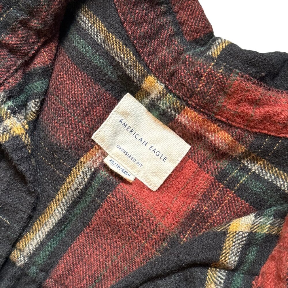 American Eagle Oversized Distressed Flannel - XS - Picture 3 of 3